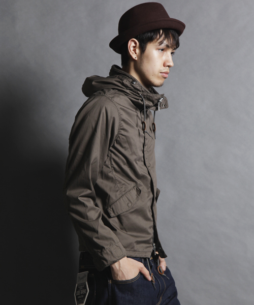 MONKEY TIME(モンキータイム)の「MT ストレッチ/ツイル マウンテンパーカ ∴(マウンテンパーカー・メンズ・ブラック/オリーブ・SMALL/MEDIUM/LARGE)」の3枚目の写真