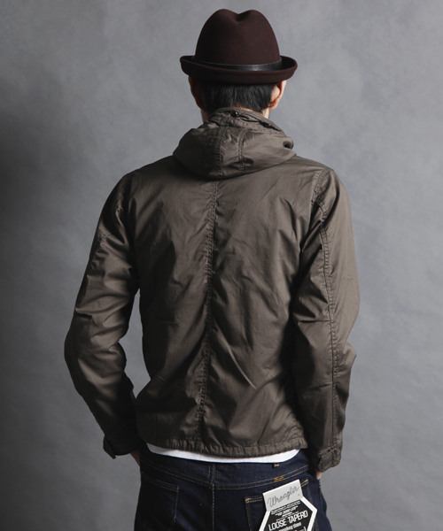 MONKEY TIME(モンキータイム)の「MT ストレッチ/ツイル マウンテンパーカ ∴(マウンテンパーカー・メンズ・ブラック/オリーブ・SMALL/MEDIUM/LARGE)」の4枚目の写真