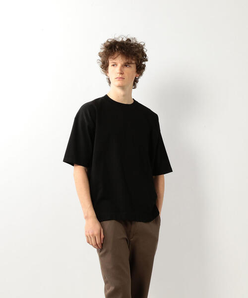 Steven Alan（スティーブンアラン）の「＜Steven Alan＞ HI-DENS CN 5SL BOLD/Tシャツ（Tシャツ/カットソー・メンズ・ブラック/ライトブルー/ホワイト/イエロー/ネイビー/シャーベット/ダークグリーン/パープル/ナチュラル・LARGE/SMALL/MEDIUM/X-LARGE）」の2枚目の写真