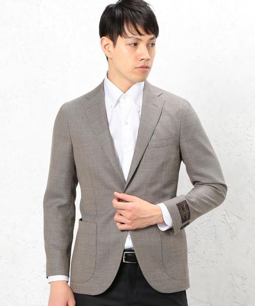 green label relaxing（グリーンレーベルリラクシング）の「[カノニコ] CANONICO MESH RG NT 2PP-　ジャケット ◆（テーラードジャケット・メンズ・グレー/ロイヤルブルー/ネイビー/ベージュ/ブラック・48/44/46/50/42）」の3枚目の写真