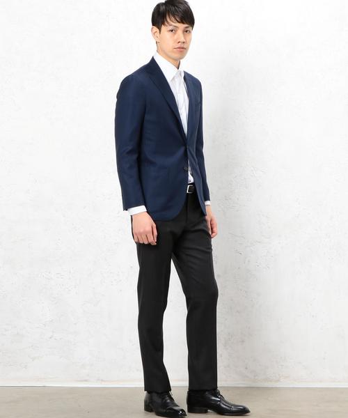 green label relaxing（グリーンレーベルリラクシング）の「[カノニコ] CANONICO MESH RG NT 2PP-　ジャケット ◆（テーラードジャケット・メンズ・グレー/ロイヤルブルー/ネイビー/ベージュ/ブラック・48/44/46/50/42）」の20枚目の写真