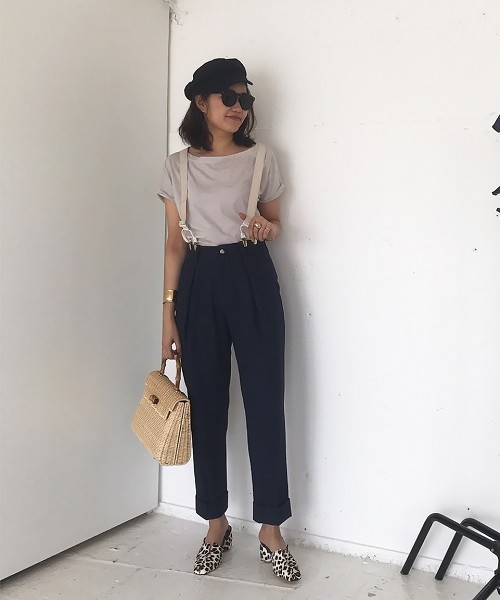 TODAYFUL（トゥデイフル）の「センタータックトラウザース（その他パンツ・レディース・ネイビー/ホワイト/キャメル・38inch/36inch）」の12枚目の写真