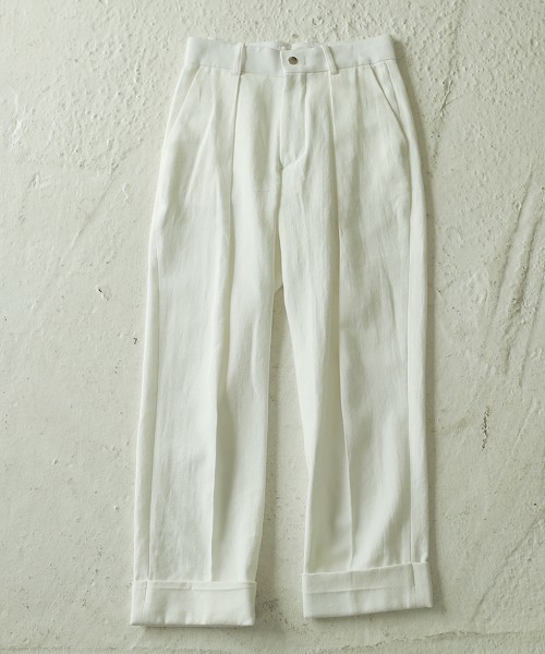 TODAYFUL（トゥデイフル）の「センタータックトラウザース（その他パンツ・レディース・ネイビー/ホワイト/キャメル・38inch/36inch）」の6枚目の写真