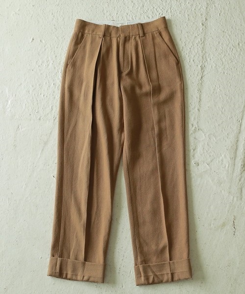 TODAYFUL（トゥデイフル）の「センタータックトラウザース（その他パンツ・レディース・ネイビー/ホワイト/キャメル・38inch/36inch）」の20枚目の写真