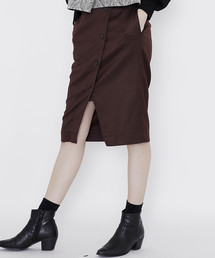 NINE | 【NINE】《STUDIOUS別注》ボタンスリットスカート(スカート)