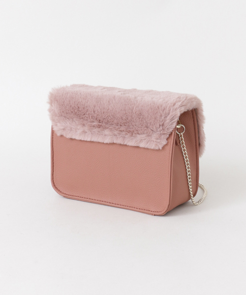 URBAN RESEARCH Sonny Label（アーバンリサーチサニーレーベル）の「ファーフラップチェーンショルダーバッグ（ショルダーバッグ・レディース・ブラック/ベージュ/ピンク/アニマル・ONE）」の7枚目の写真