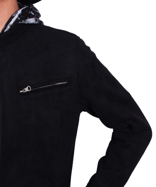 ８(eight)（エイト）の「シングル ライダースジャケット PUレザー スウェード（ライダースジャケット・メンズ・ブラック・MEDIUM/LARGE/X-LARGE）」の14枚目の写真