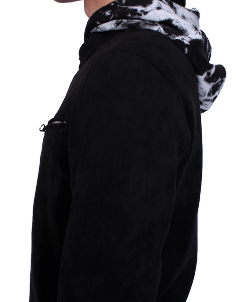 ８(eight)（エイト）の「シングル ライダースジャケット PUレザー スウェード（ライダースジャケット・メンズ・ブラック・MEDIUM/LARGE/X-LARGE）」の19枚目の写真