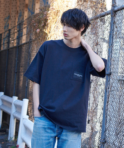 【CK Jeans】 リラックス フィット ロゴ 長袖 Tシャツ 楽天市場】【WEB限定】ユニセックス CK ロゴ リラックスフィット