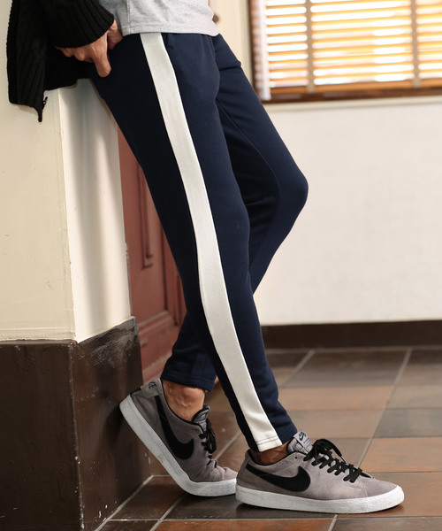 jiggys shop(ジギーズショップ)の「無地&サイドライン 裾ジップ スキニー テーパードパンツ スウェットイージーパンツ ワンマイルウェア(スウェットパンツ・メンズ・グレー系その他2/ブラック系その他3/ブラック系その他2/グレー系その他/ブラック系その他/ホワイト系その他/ミックスグレー/ネイビー/ブラック/ブルー系その他/ブルー系その他2/杢グレー/グレー系その他3/チャコールグレー/グレー系その他4/グレー系その他5・MEDIUM/LARGE/SMALL/X-LARGE/X-SMALL)」の15枚目の写真