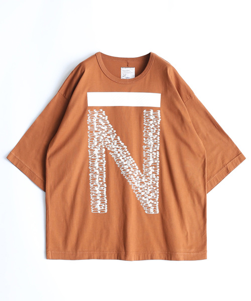 SHAREEF(シャリーフ)の「”PIN” PT BIG-T(Tシャツ/カットソー・メンズ・オレンジ/ブラック/ライトグレー/パープル/ホワイト系その他・1/2/3)」の5枚目の写真