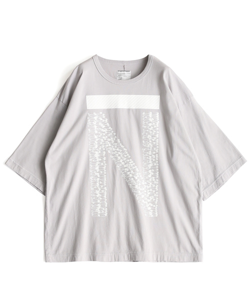 SHAREEF(シャリーフ)の「”PIN” PT BIG-T(Tシャツ/カットソー・メンズ・オレンジ/ブラック/ライトグレー/パープル/ホワイト系その他・1/2/3)」の3枚目の写真