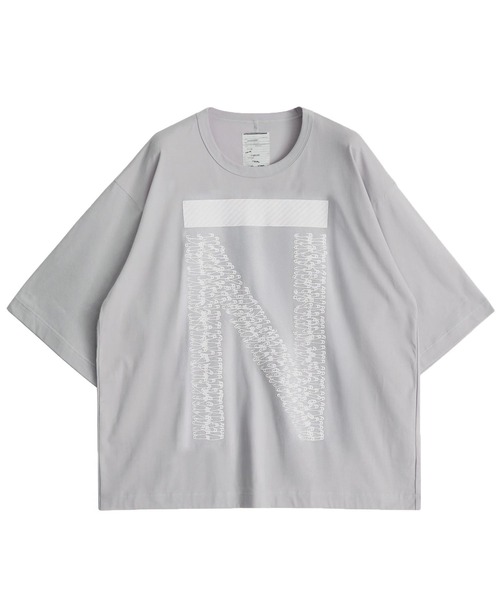 SHAREEF(シャリーフ)の「”PIN” PT BIG-T(Tシャツ/カットソー・メンズ・オレンジ/ブラック/ライトグレー/パープル/ホワイト系その他・1/2/3)」の2枚目の写真