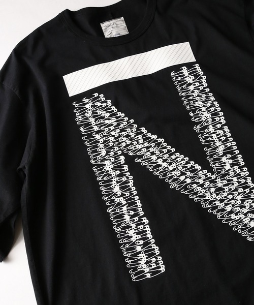 SHAREEF(シャリーフ)の「”PIN” PT BIG-T(Tシャツ/カットソー・メンズ・オレンジ/ブラック/ライトグレー/パープル/ホワイト系その他・1/2/3)」の9枚目の写真