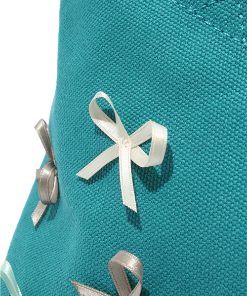 TOCCA（トッカ）の「【KIDS雑貨】リボンキャンバスＳ（ショルダーバッグ・キッズ・ブラック系/スモーキーグリーン系・F）」の4枚目の写真