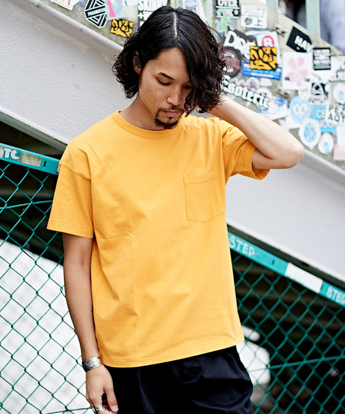 CIAOPANIC（チャオパニック）の「ピグメントビッグシルエットTシャツ（Tシャツ/カットソー・メンズ・イエロー/サンドベージュ/ブラック/パープル/その他12/ブルー・LARGE/MEDIUM/SMALL）」の5枚目の写真