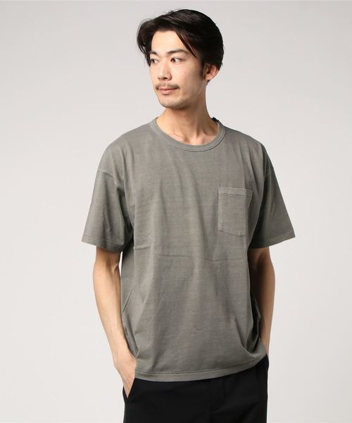 CIAOPANIC（チャオパニック）の「ピグメントビッグシルエットTシャツ（Tシャツ/カットソー・メンズ・イエロー/サンドベージュ/ブラック/パープル/その他12/ブルー・LARGE/MEDIUM/SMALL）」の9枚目の写真