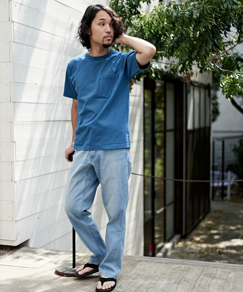 CIAOPANIC（チャオパニック）の「ピグメントビッグシルエットTシャツ（Tシャツ/カットソー・メンズ・イエロー/サンドベージュ/ブラック/パープル/その他12/ブルー・LARGE/MEDIUM/SMALL）」の15枚目の写真