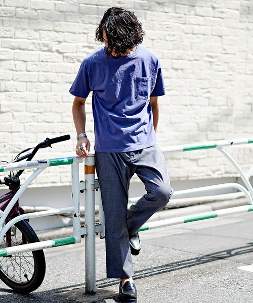 CIAOPANIC（チャオパニック）の「ピグメントビッグシルエットTシャツ（Tシャツ/カットソー・メンズ・イエロー/サンドベージュ/ブラック/パープル/その他12/ブルー・LARGE/MEDIUM/SMALL）」の16枚目の写真