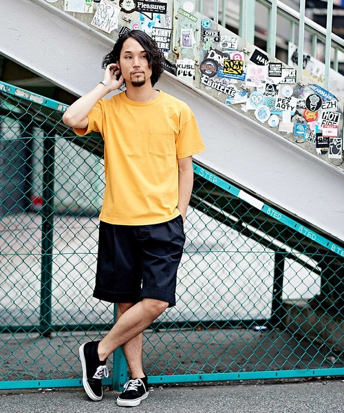 CIAOPANIC（チャオパニック）の「ピグメントビッグシルエットTシャツ（Tシャツ/カットソー・メンズ・イエロー/サンドベージュ/ブラック/パープル/その他12/ブルー・LARGE/MEDIUM/SMALL）」の17枚目の写真