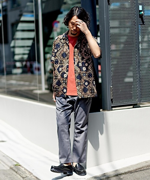 CIAOPANIC（チャオパニック）の「ピグメントビッグシルエットTシャツ（Tシャツ/カットソー・メンズ・イエロー/サンドベージュ/ブラック/パープル/その他12/ブルー・LARGE/MEDIUM/SMALL）」の18枚目の写真