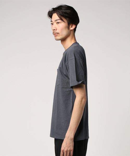 CIAOPANIC（チャオパニック）の「ピグメントビッグシルエットTシャツ（Tシャツ/カットソー・メンズ・イエロー/サンドベージュ/ブラック/パープル/その他12/ブルー・LARGE/MEDIUM/SMALL）」の8枚目の写真