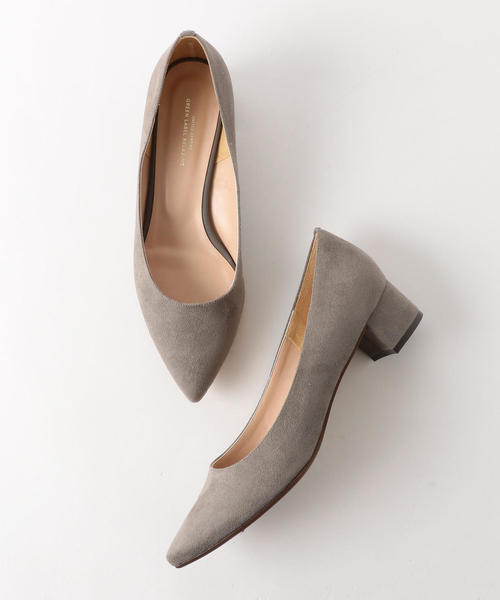 green label relaxing（グリーンレーベルリラクシング）の「◆ポインテッド ブロックヒール パンプス D (3.5cmヒール) ◆（パンプス・レディース・ブラック/グレー/ピンク・22.5cm/22cm/23.5cm/23cm/24.5cm/24cm/25cm）」の2枚目の写真
