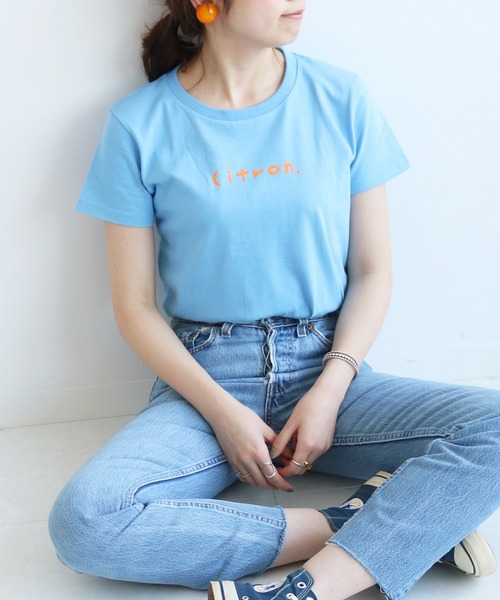 SLOBE citron.（スローブシトロン）の「wakaru×SLOBE citron.コラボ カラーTシャツ◆（Tシャツ/カットソー・レディース・ライトグリーン/サックスブルー/イエロー・FREE）」の17枚目の写真