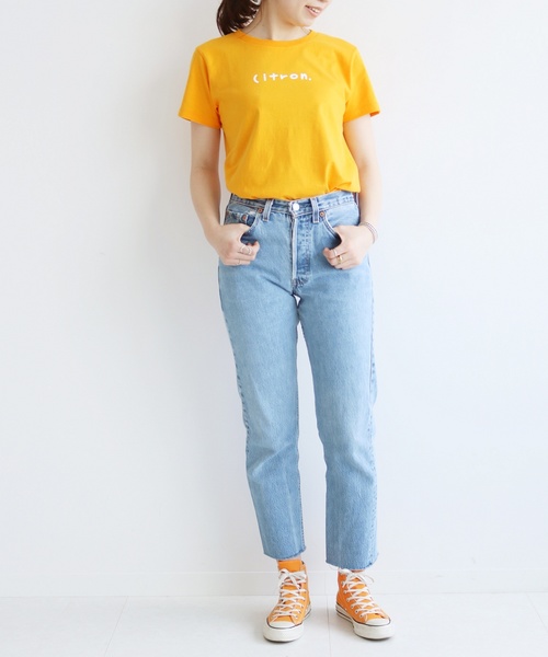 SLOBE citron.（スローブシトロン）の「wakaru×SLOBE citron.コラボ カラーTシャツ◆（Tシャツ/カットソー・レディース・ライトグリーン/サックスブルー/イエロー・FREE）」の19枚目の写真