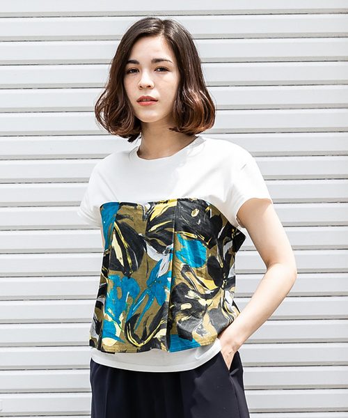 STUDIOUS（ステュディオス）の「ビスチェプリントTOP（シャツ