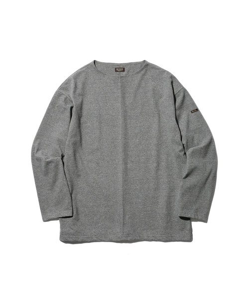 MR.OLIVE(ミスターオリーブ)の「SUEDE PLAIN STITCH / BIG SILHOUTTE BOAT NECK CUT&SEWN(Tシャツ/カットソー・メンズ・ブラック/グレー/オフホワイト・SMALL/MEDIUM/LARGE)」の6枚目の写真