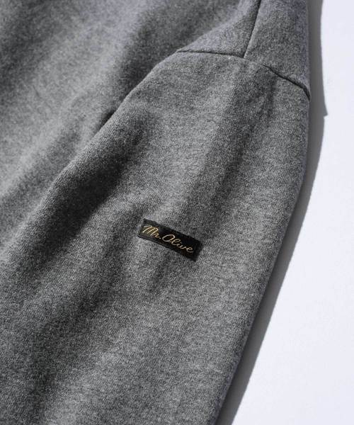 MR.OLIVE(ミスターオリーブ)の「SUEDE PLAIN STITCH / BIG SILHOUTTE BOAT NECK CUT&SEWN(Tシャツ/カットソー・メンズ・ブラック/グレー/オフホワイト・SMALL/MEDIUM/LARGE)」の9枚目の写真
