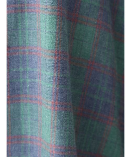 Ungrid(アングリッド)の「ビッグルーズチェックシャツ(シャツ/ブラウス・レディース・オフホワイト/グリーン・FREE)」の12枚目の写真