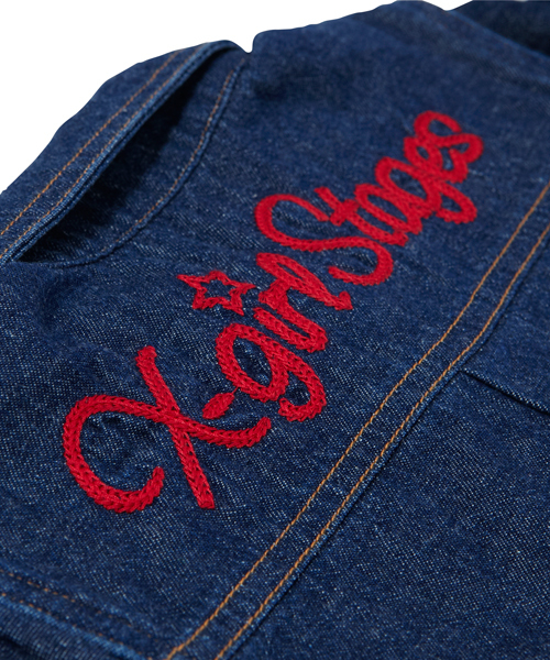 X-girl Stages（エックスガールステージス）の「BLEACH L/S SHIRT DRESS （4T～7T）（ワンピース・キッズ・インディゴブルー/ネイビー/レッド・4T/5T/6T/7T）」の13枚目の写真