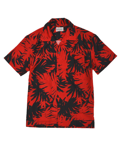 ボタニカル 開襟 オープンカラー 半袖 シルク アロハシャツ S115 アロハシャツ ボタニカル 開襟シャツ メンズ トップス 半袖 半袖
