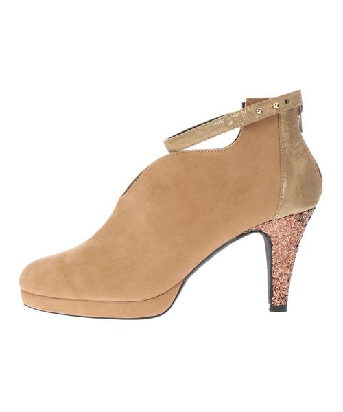 YECCA VECCA（イェッカヴェッカ）の「グリッターヒールブーティ（ブーティ・レディース・ブラック/キャメル・SMALL/MEDIUM/LARGE）」の8枚目の写真