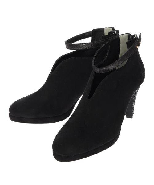 YECCA VECCA（イェッカヴェッカ）の「グリッターヒールブーティ（ブーティ・レディース・ブラック/キャメル・SMALL/MEDIUM/LARGE）」の3枚目の写真