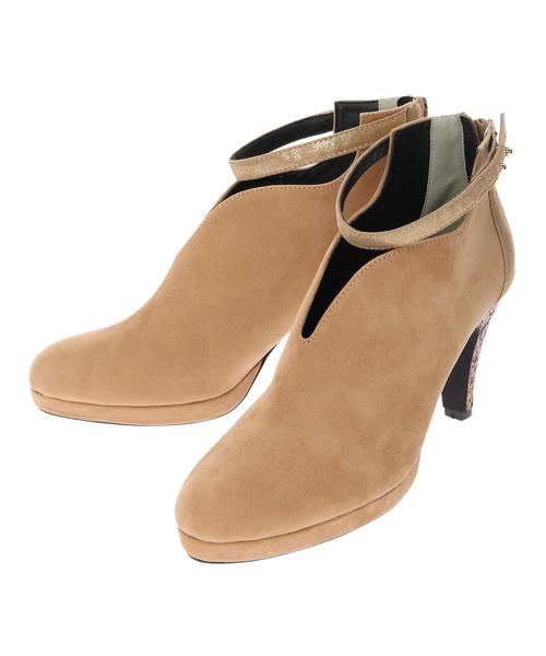 YECCA VECCA（イェッカヴェッカ）の「グリッターヒールブーティ（ブーティ・レディース・ブラック/キャメル・SMALL/MEDIUM/LARGE）」の4枚目の写真