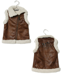 HYSTERIC MINI | maison de couture mini フェイクムートン ベスト(ベスト)