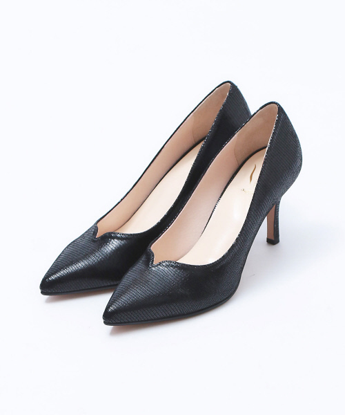 Vカットハイヒールパンプス