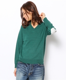 BEAMS BOY | BEAMS BOY / 12ゲージ エルボーパッチ Vネック(ニット/セーター)