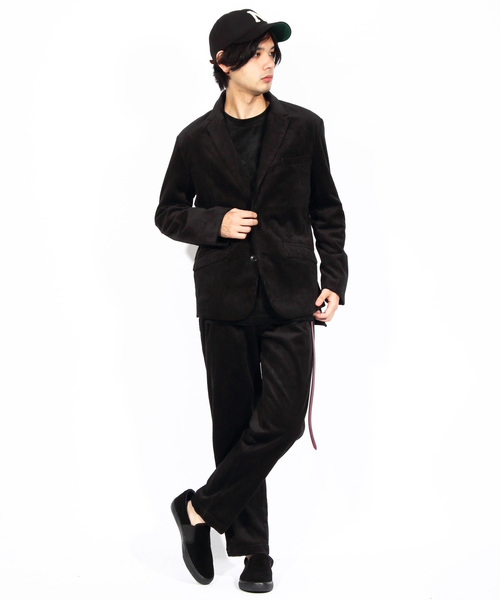 ８(eight)（エイト）の「ベロア 長袖Tシャツ カットソー（Tシャツ/カットソー・メンズ・ブラック/ベージュ/ネイビー/グリーン/ワイン・MEDIUM/LARGE/X-LARGE）」の7枚目の写真