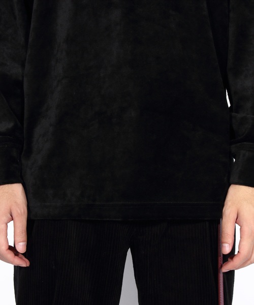８(eight)（エイト）の「ベロア 長袖Tシャツ カットソー（Tシャツ/カットソー・メンズ・ブラック/ベージュ/ネイビー/グリーン/ワイン・MEDIUM/LARGE/X-LARGE）」の19枚目の写真