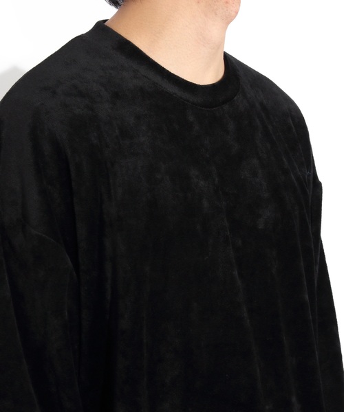 ８(eight)（エイト）の「ベロア 長袖Tシャツ カットソー（Tシャツ/カットソー・メンズ・ブラック/ベージュ/ネイビー/グリーン/ワイン・MEDIUM/LARGE/X-LARGE）」の20枚目の写真