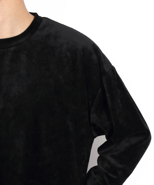 ８(eight)（エイト）の「ベロア 長袖Tシャツ カットソー（Tシャツ/カットソー・メンズ・ブラック/ベージュ/ネイビー/グリーン/ワイン・MEDIUM/LARGE/X-LARGE）」の21枚目の写真