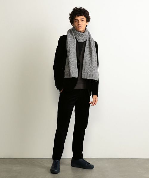 EMPORIO ARMANI カシミヤ　ウール　ケーブル　ニット　20AW ARMANI EXCHANGE（アルマーニエクスチェンジ）の「【A|X