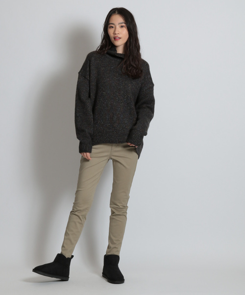 niko and...（ニコアンド）の「裏起毛スリムパンツ（その他パンツ・レディース・ブラック/ベージュ/カーキ/ネイビー・SMALL/MEDIUM/LARGE/X-SMALL）」の8枚目の写真