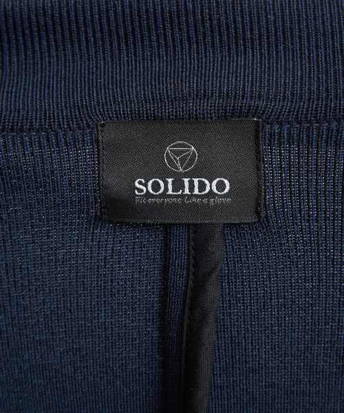 DESIGNWORKS(デザインワークス)の「SOLIDO別注 度詰ニットジャケット(テーラードジャケット・メンズ・ネイビー/ブラック・3/4/2/1)」の9枚目の写真