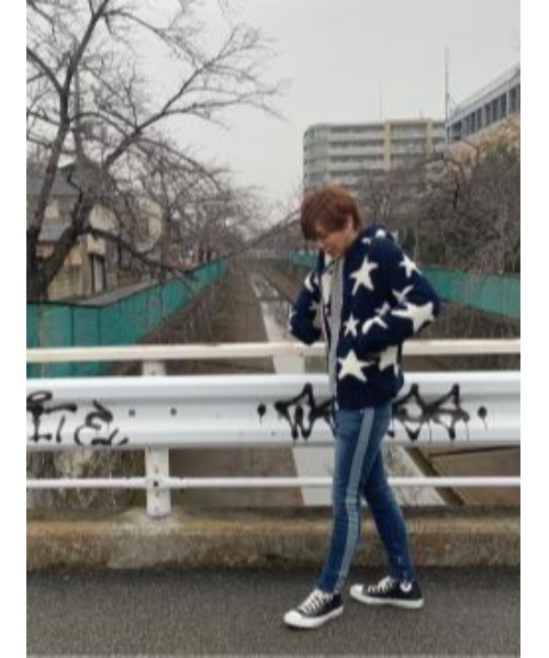 SIDE LINE ZIP SKINNY/サイドラインジップスキニー（デニムパンツ