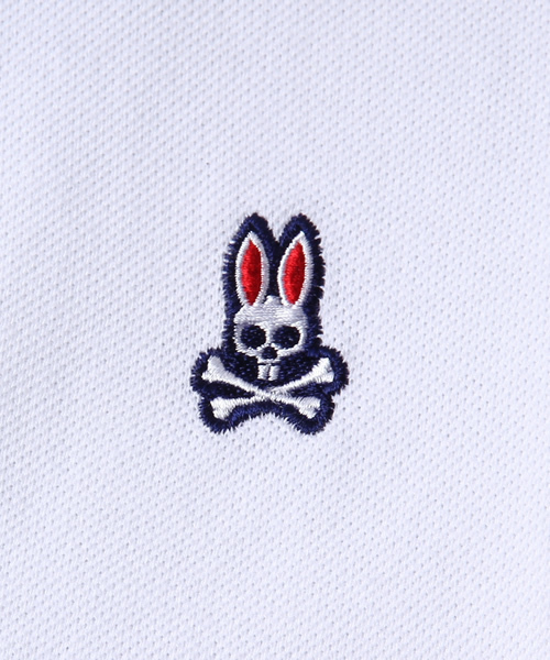 Psycho Bunny(サイコバニー)の「○Psycho Bunny×BEAMS / トリコロール ポロ (ポロシャツ・メンズ・ホワイト/ネイビー/グレー・SMALL/MEDIUM/LARGE/X-LARGE)」の11枚目の写真